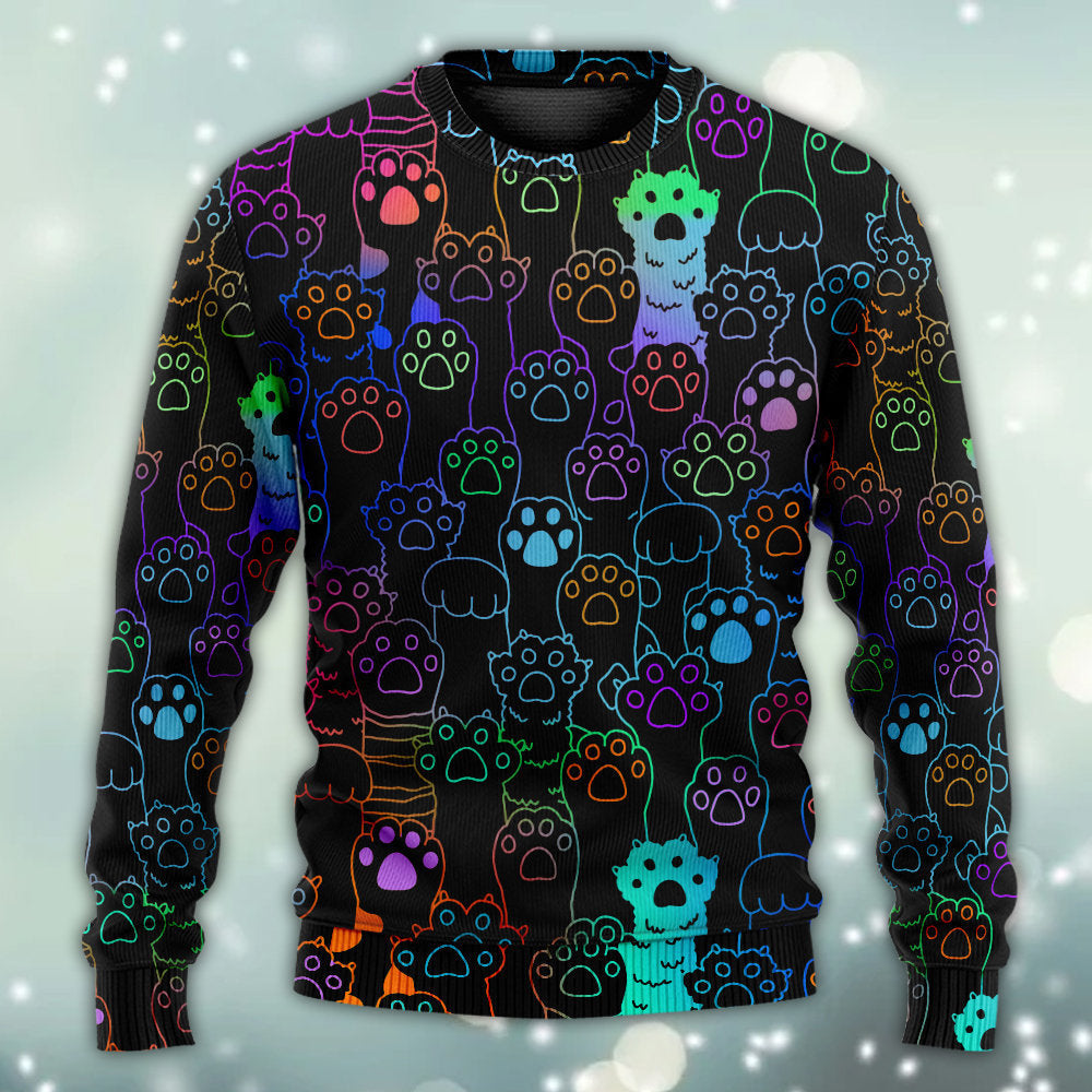 Cute Cat Little Paw Sweater For Nature Inspired Fashion Events And Relaxed Everyday Comfort