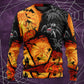 Halloween Spider Pumpkin Night Sweater For Art Fans Travel Parties And Distinctive Casual Style