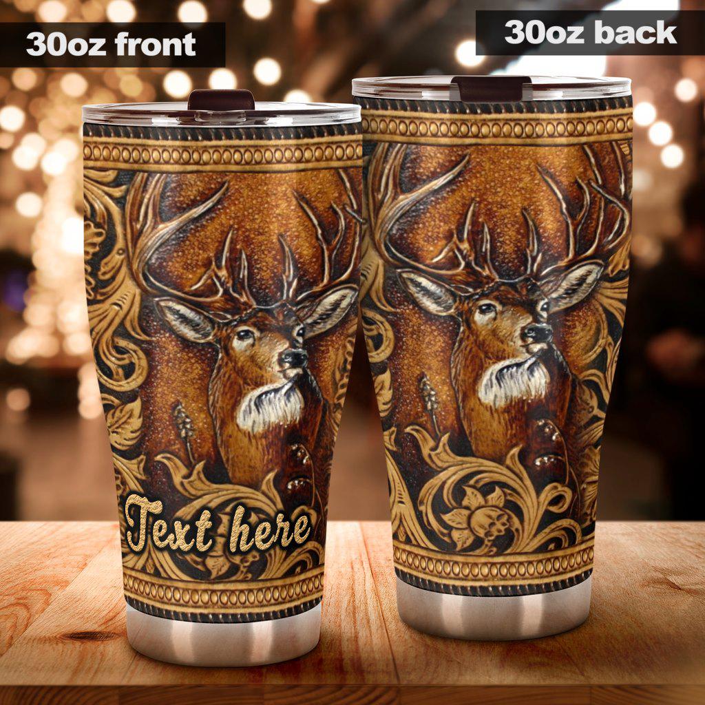 Hunting Deer Lover Personalized 20 Oz Tumbler For Coffee Travel And Daily Drinks