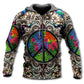 Hippie Peace Galaxy Hoodie For Festival Adventures Daily Outfits And Gift Giving