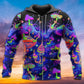 Neon Mushroom Galaxy Hoodie For Colorful Streetwear Festivals And Comfortable Daily Wear
