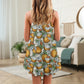 Tiki Tribal Mask Coconut Tropical V-Neck Sleeveless Cami Dress For Summer Events And Comfortable Everyday Style