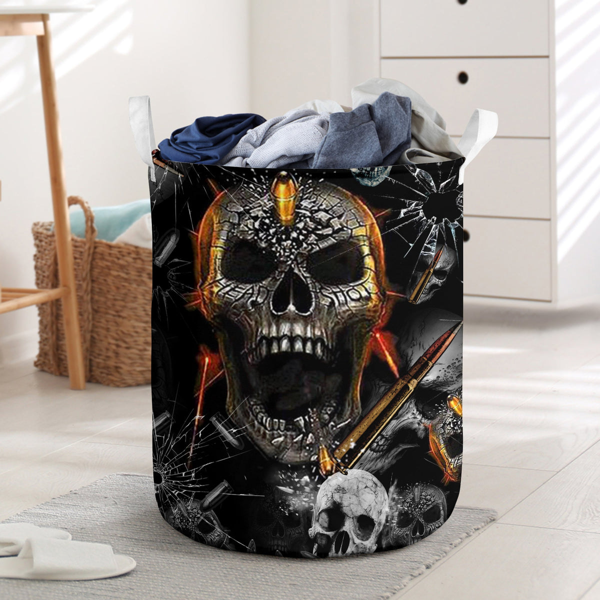 Skull Oh My Skull Cool Laundry Basket For Room Home Organizer