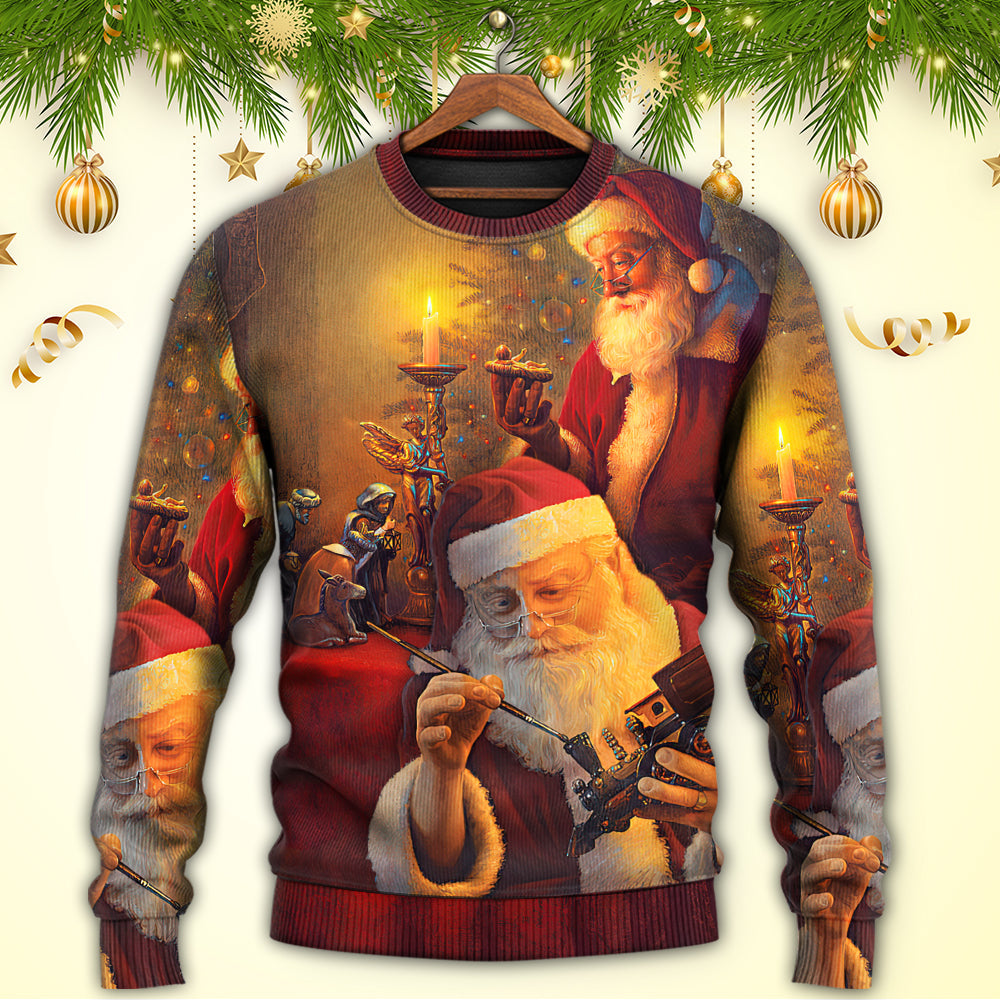 Christmas Santa Spirit Sweater For Winter Celebrations Family Events And Thoughtful Gifting