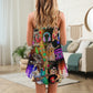 Rocker Cat Lovely Style V-Neck Sleeveless Cami Dress For Festivals Travel And Relaxed Casual Summer Wear