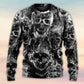 Skull Smoke Dark Fantasy Sweater For Casual Wear Parties And Thoughtful Gifting