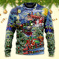 Christmas Gift Train Arrives At The Wharf Sweater For Festive Family Events Casual Wear And Holiday Gift Giving