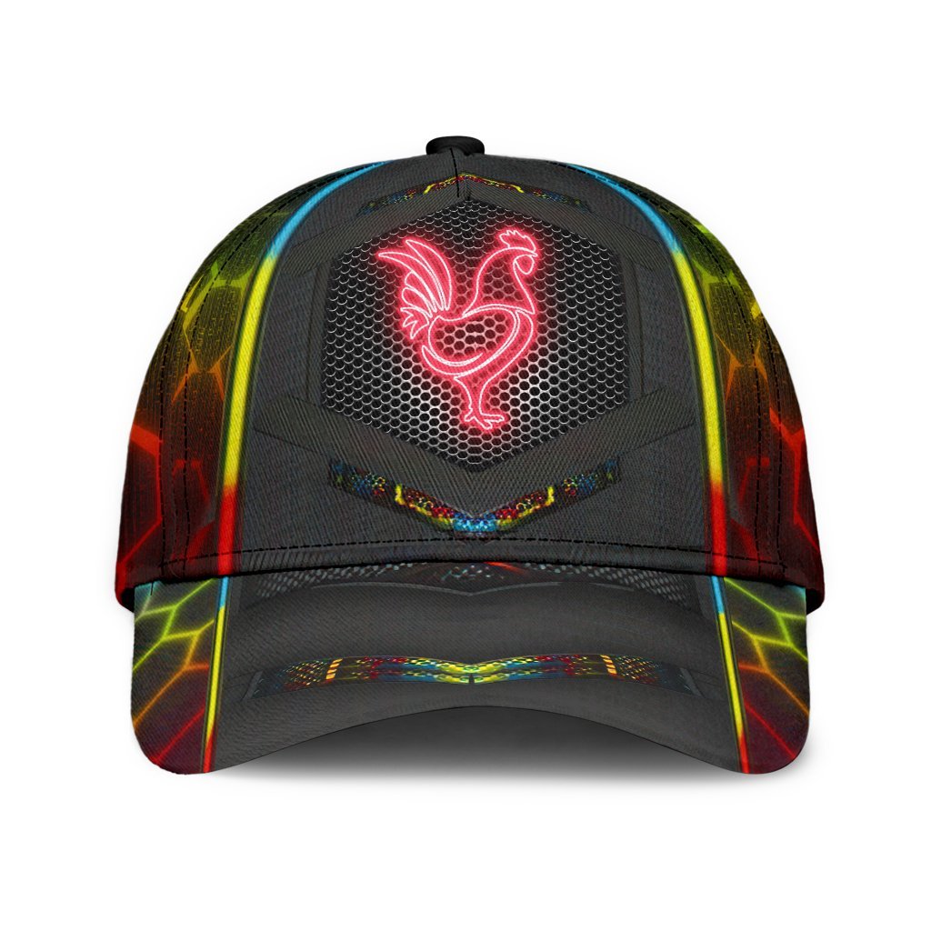 Rooster All Over Print Ctn Classic Cap For Daily Outfits Festivals And Thoughtful Gift Giving
