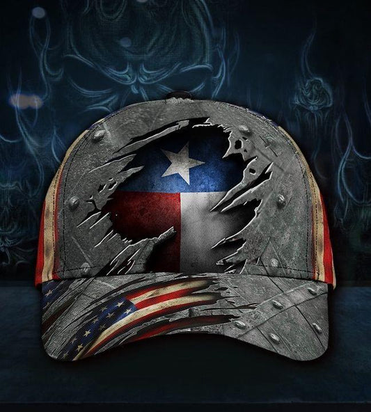 Texas All Over Print Classic Cap For Summer Vacations Parties And Outdoor Events