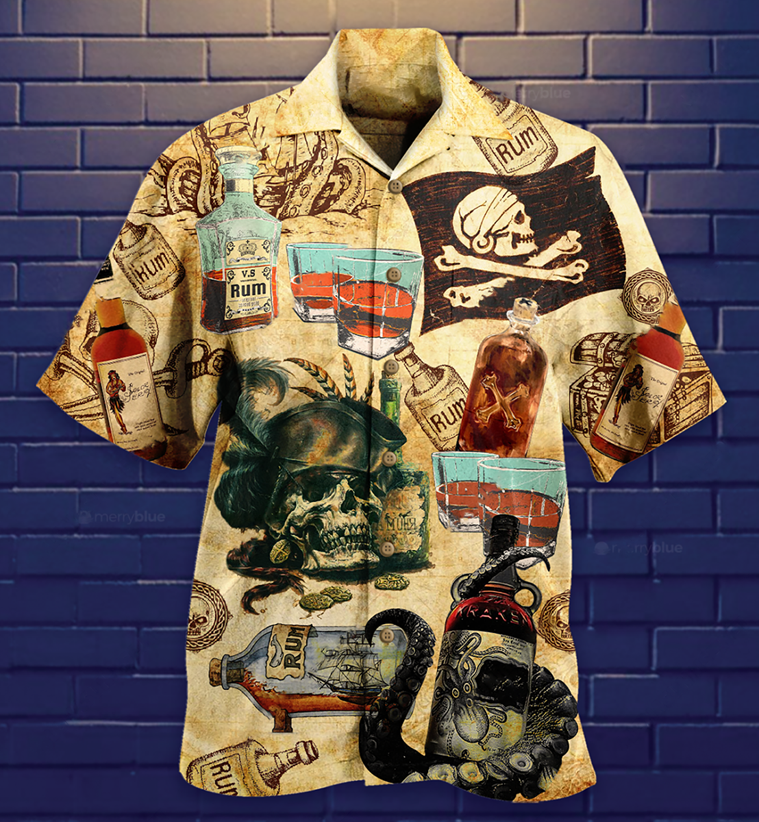 Skull Wine Hawaiian Shirt For Summer Events And Casual Outdoor Wear