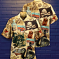 Skull Wine Hawaiian Shirt Design Detail For Beach Days And Holiday Travel