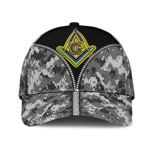Masonic Symbol 3D All Over Print Classic Cap For Outdoor Activities Weekend Trips And Casual Wear