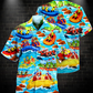 Colorful Sailing Happiness Hawaiian Shirt For Vacation Days And Relaxed Coastal Outings