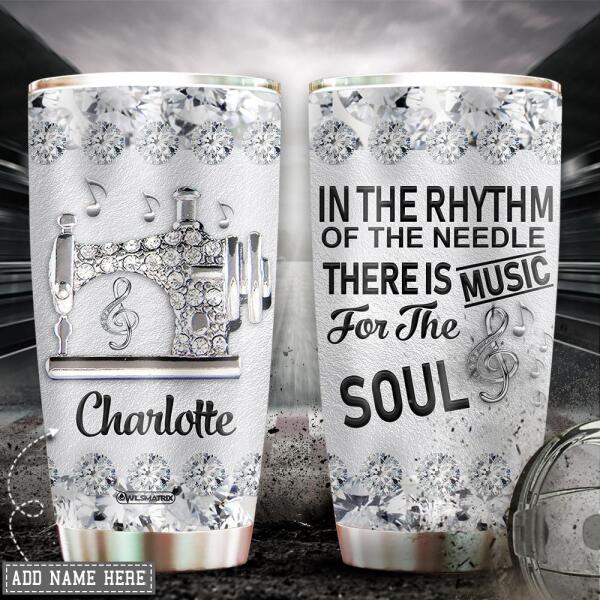 Sewing Love Music Soul Personalized 20 Oz Tumbler For Coffee Travel And Daily Drinks