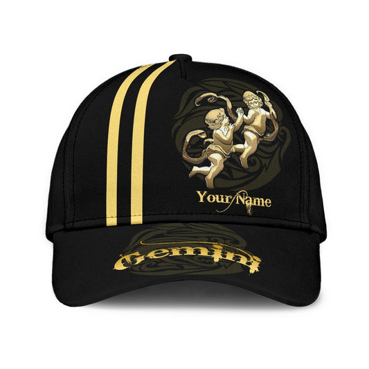 Gemini Custom All Over Print Classic Cap For Outdoor Travel Festivals And Relaxed Everyday Wear