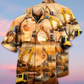 Excavator Hawaiian Shirt With Detailed Graphic For Tropical Travel Beach Gatherings And Comfortable Wear