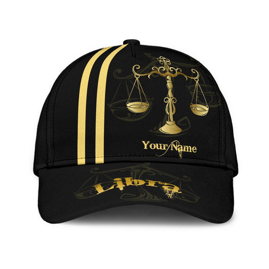 Libra Custom All Over Print Classic Cap For Summer Outings Festivals And Relaxed Daily Wear