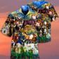 Mountain Goat Hawaiian Shirt With All Over Print For Tropical Parties Vacation Travel And Casual Summer Style