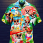 Dog Jack Russell Terrier Beach Hawaiian Shirt Design View For Casual Summer Styling