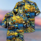 Yellow Saxophone Music Peace Hawaiian Shirt For Warm Weather Adventures And Everyday Comfort