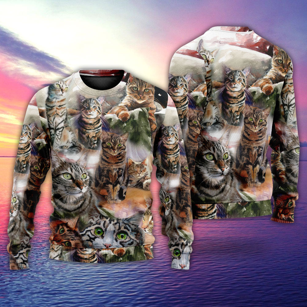 Tabby Cat Daily Portrait Sweater For Casual Wear Travel Parties And Comfortable Seasonal Style