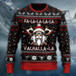 Viking Valhalla White And Red Sweater For Mythic Adventures Casual Wear And Thoughtful Gift Giving