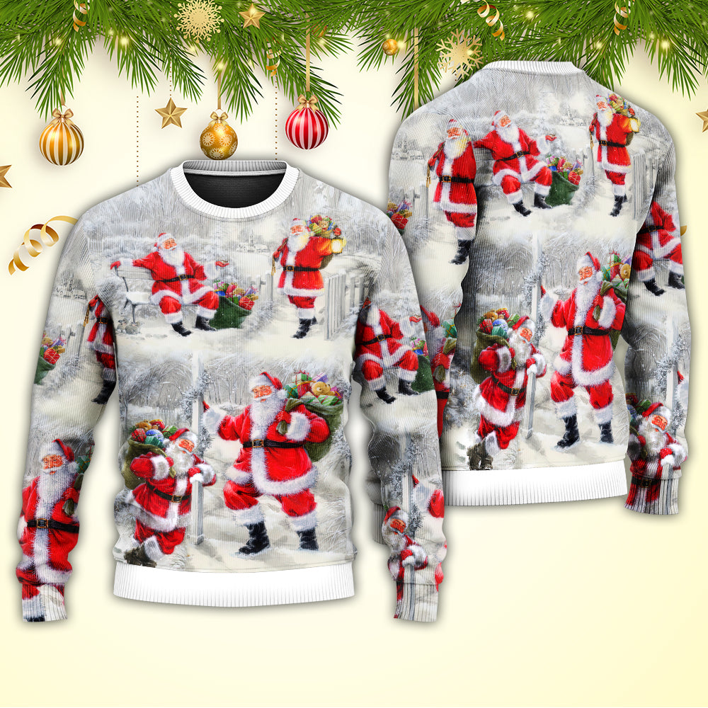 Christmas Santa Always With You Sweater For Festive Events Weekend Outings And Comfortable Winter Style