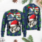 Christmas Skull Santa Hat Snow Sweater For Holiday Parties Family Gatherings And Seasonal Gift Giving