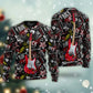 Guitar Rock Soul Merry Christmas Sweater For Holiday Travel Winter Outings And Cheerful Gift Giving