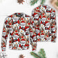 Christmas Cute Santa And Reindeer Sweater For Seasonal Parties Cozy Gatherings And Thoughtful Holiday Gifts