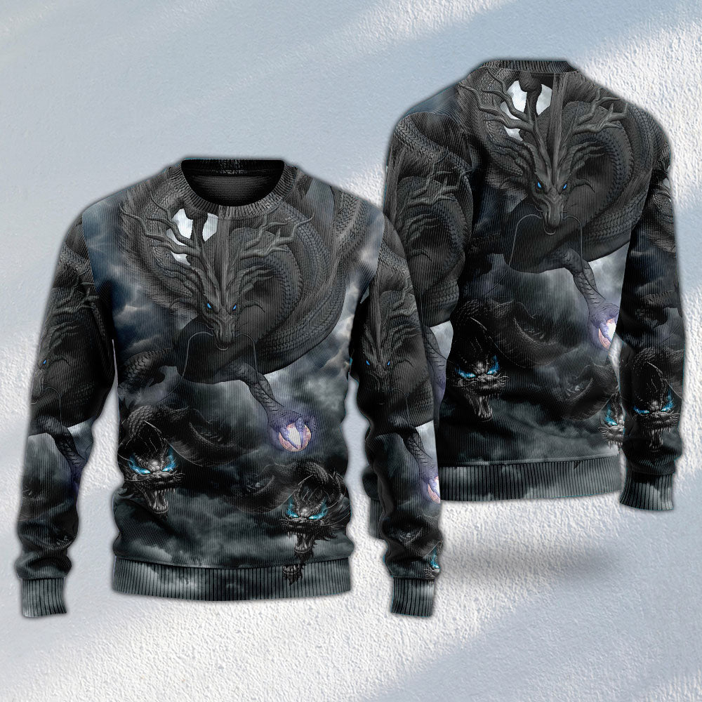 Dragon Power Fantasy Sweater For Animal Lovers Casual Wear Holidays And Thoughtful Gifting