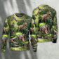 Dinosaur Forest Adventure Sweater For Casual Wear Travel Parties And Comfortable Seasonal Style