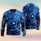 Music Neon Circle With Notes Sweater For Casual Wear Festivals Travel And Thoughtful Gifting