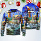 Lighthouse Christmas Santa Shine Like A Light Sweater For Seasonal Parties Cozy Gatherings And Thoughtful Holiday Gifts