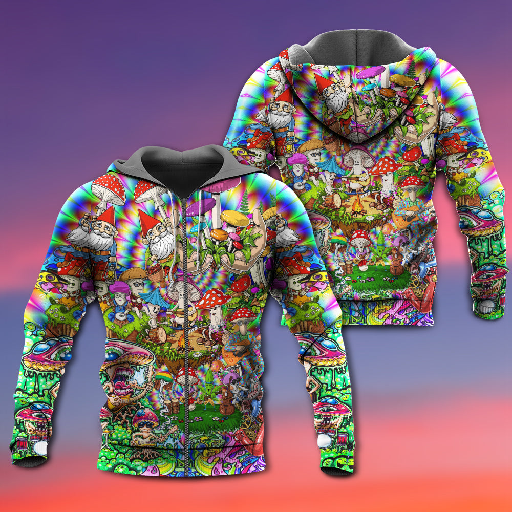 Hippie Mushroom Music Life Band Hoodie For Music Inspired Outfits Festivals And Relaxed Everyday Wear