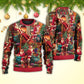 Christmas Santa Story Chilling Happy Xmas Sweater For Festive Family Events Casual Wear And Holiday Gift Giving