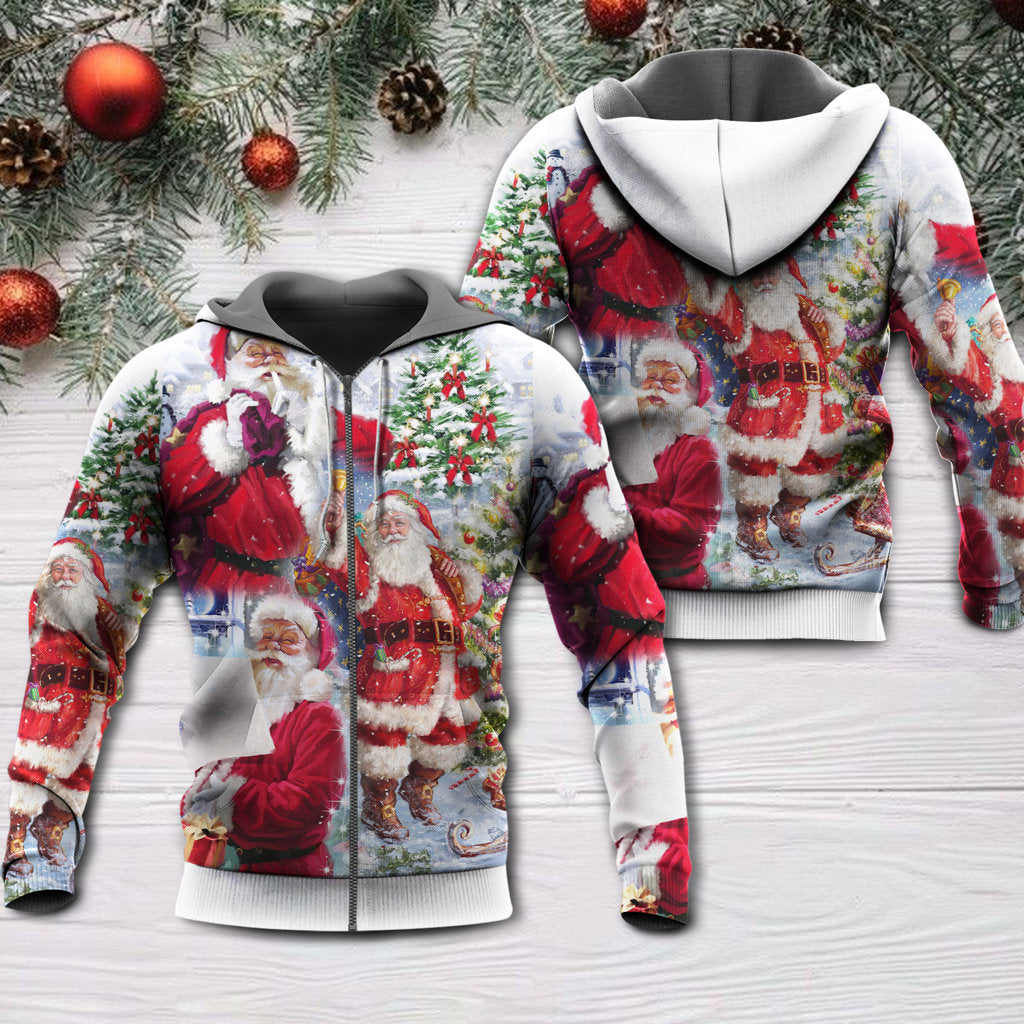 Christmas Santa Coming Hoodie For Seasonal Parties Casual Wear And Thoughtful Holiday Gifts