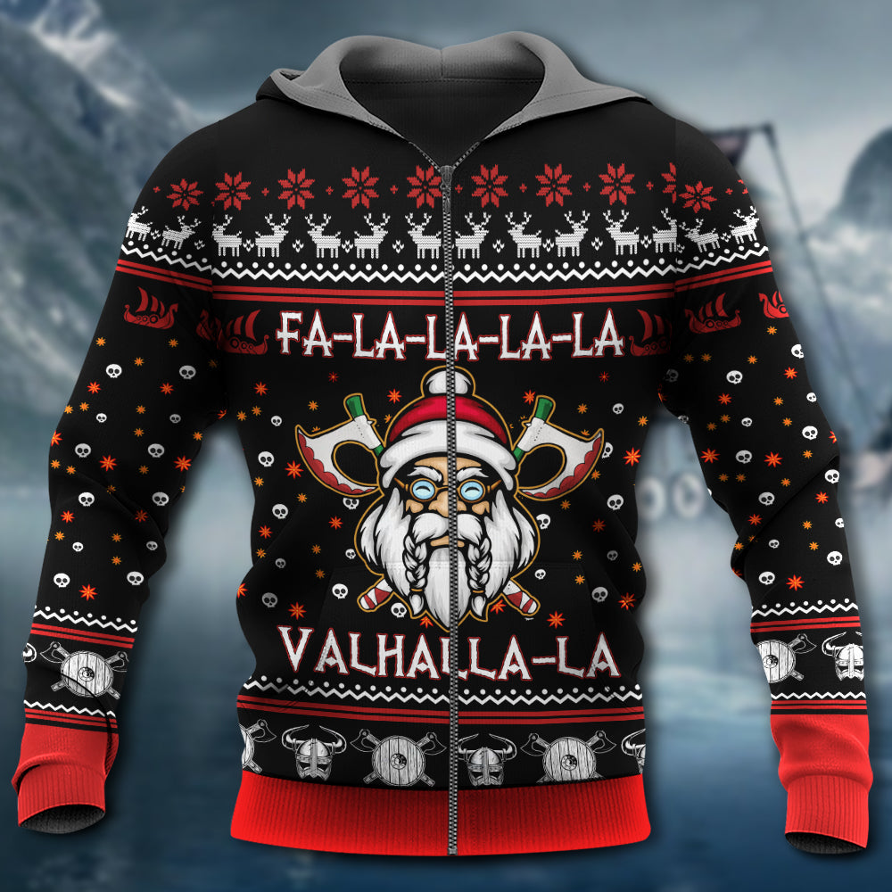 White Red Viking Valhalla Hoodie For Norse Heritage Style Outdoor Events And Comfortable Layering