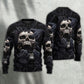Dark Screaming Skull Fantasy Sweater For Halloween Events Weekend Outings And Creative Gift Giving