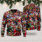 Santa Snow Village Spirit Of Giving Sweater For Festive Parties Family Photos And Comfortable Seasonal Wear
