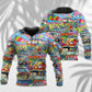 Hippie Colorful Van Peace Hoodie For Peaceful Casual Style Weekend Travel And Comfort