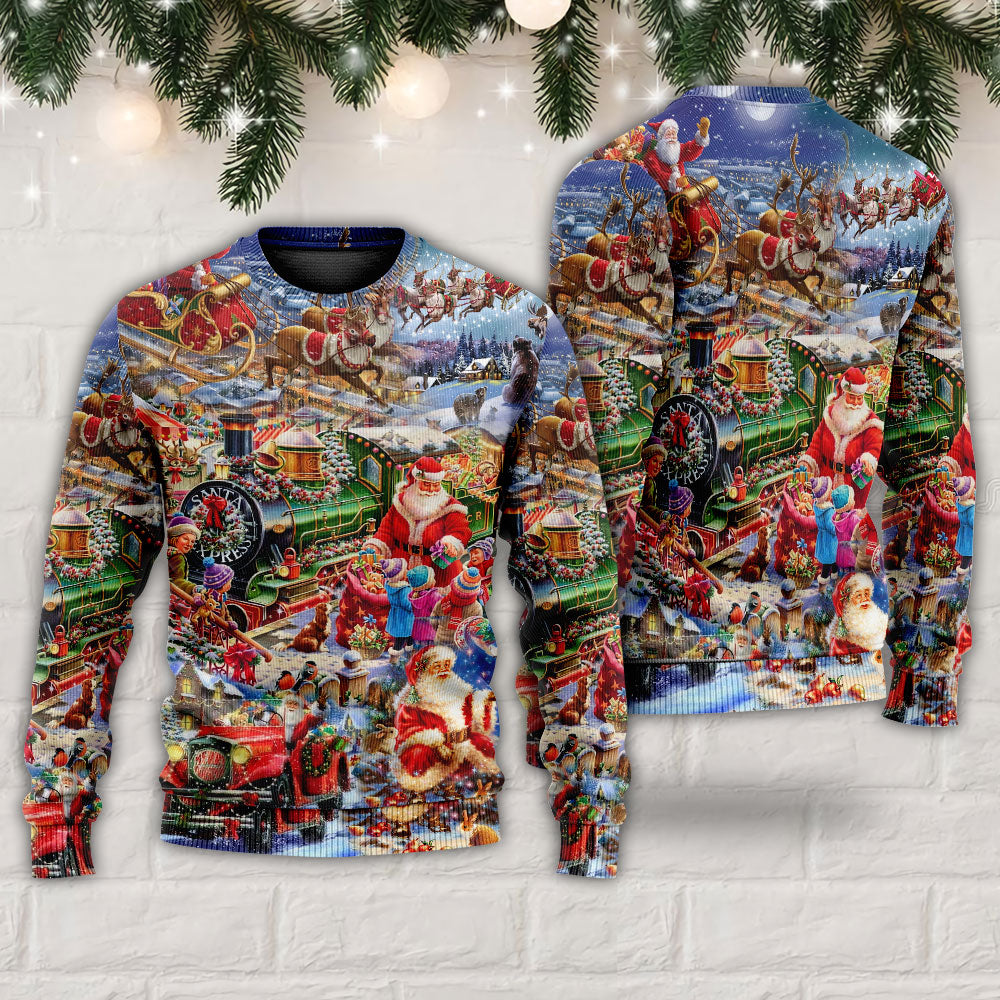 Christmas Joy Peace Family Sweater For Festive Parties Family Photos And Comfortable Seasonal Wear