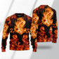 Dragon Fireball Fantasy Madness Sweater For Playful Everyday Outfits Travel And Comfortable Daily Wear