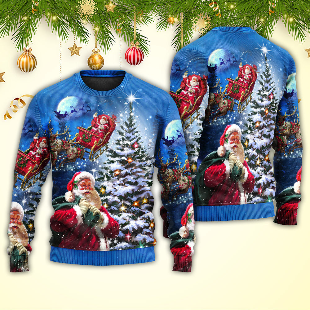 Christmas Santa Story Happy Xmas Is Coming Sweater For Festive Events Weekend Outings And Comfortable Winter Style
