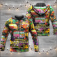 Hippie Colorful Peace Bus Life Hoodie For Free Spirit Outings Holidays And Relaxed Layering