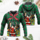 Green Christmas Cowboy Santa Hoodie For Holiday Gatherings Winter Travel And Seasonal Gifting