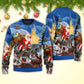 Christmas Santa Reindeer Gift Sweater For Festive Events Weekend Outings And Comfortable Winter Style