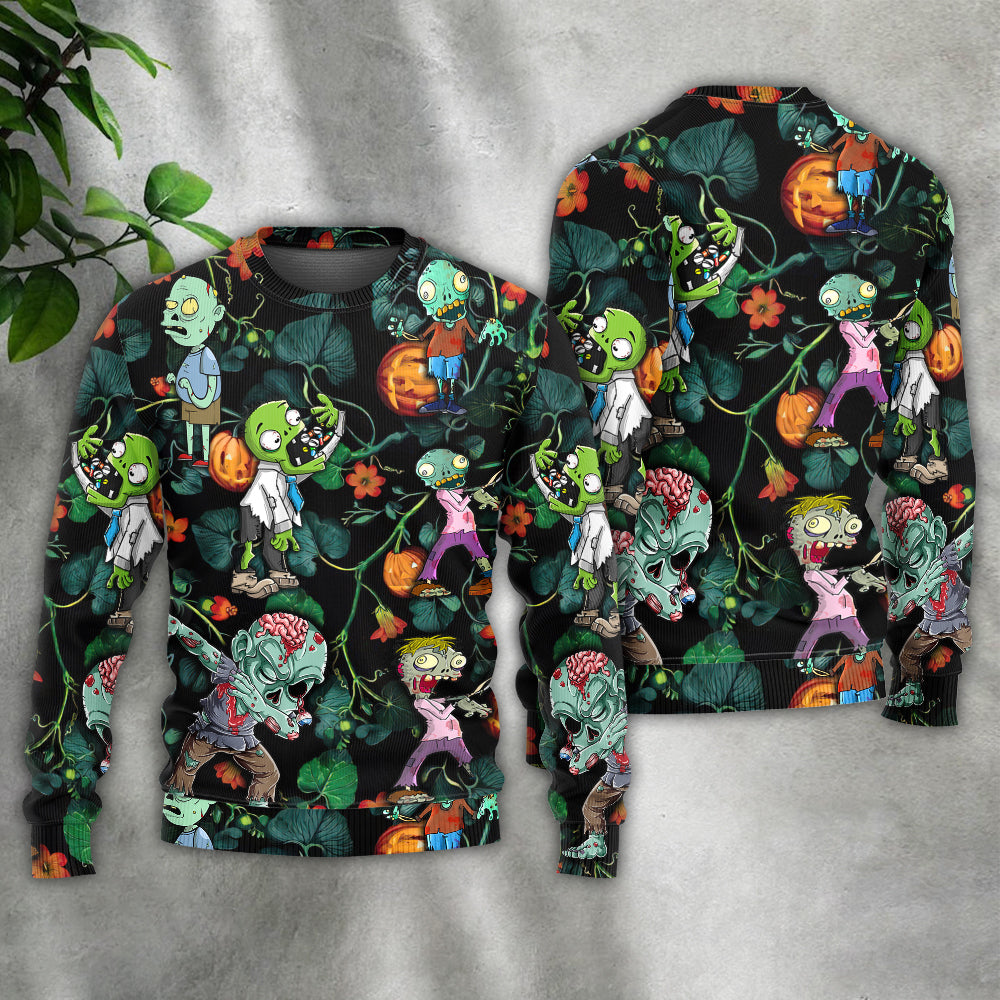 Halloween Tropical Pumpkin Fantasy Sweater For Alternative Outfits Seasonal Events And Everyday Comfort
