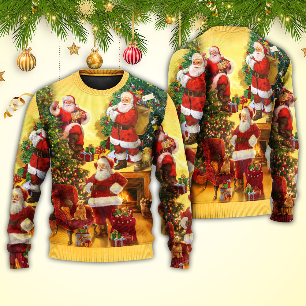 Christmas Santa Story Happy Xmas Sweater For Seasonal Parties Cozy Gatherings And Thoughtful Holiday Gifts