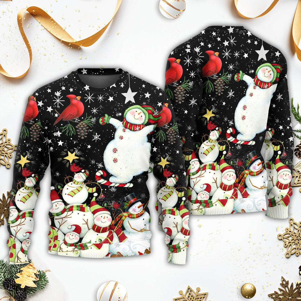 Christmas Snowman Snowy Winter Village Sweater For Seasonal Parties Cozy Gatherings And Thoughtful Holiday Gifts